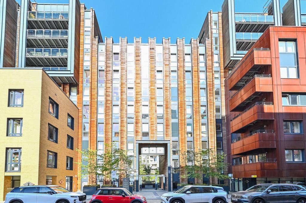 Apartment building facade, block of apartments