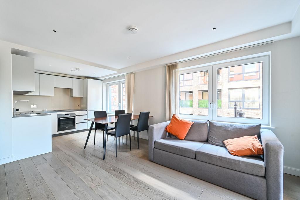 Open-plan living area, open plan living