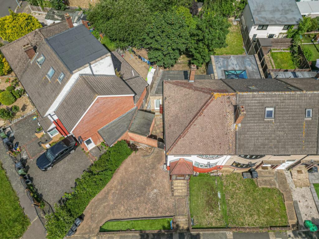 Aerial view, land
