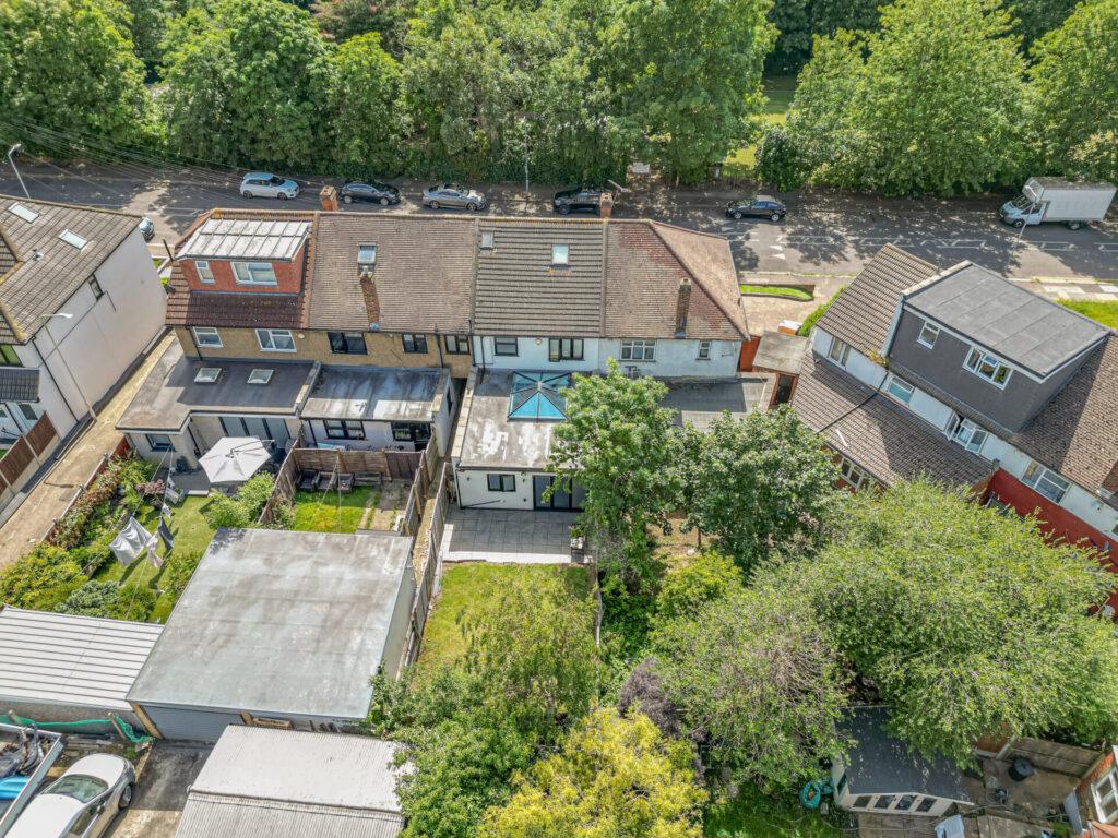 Aerial view, land