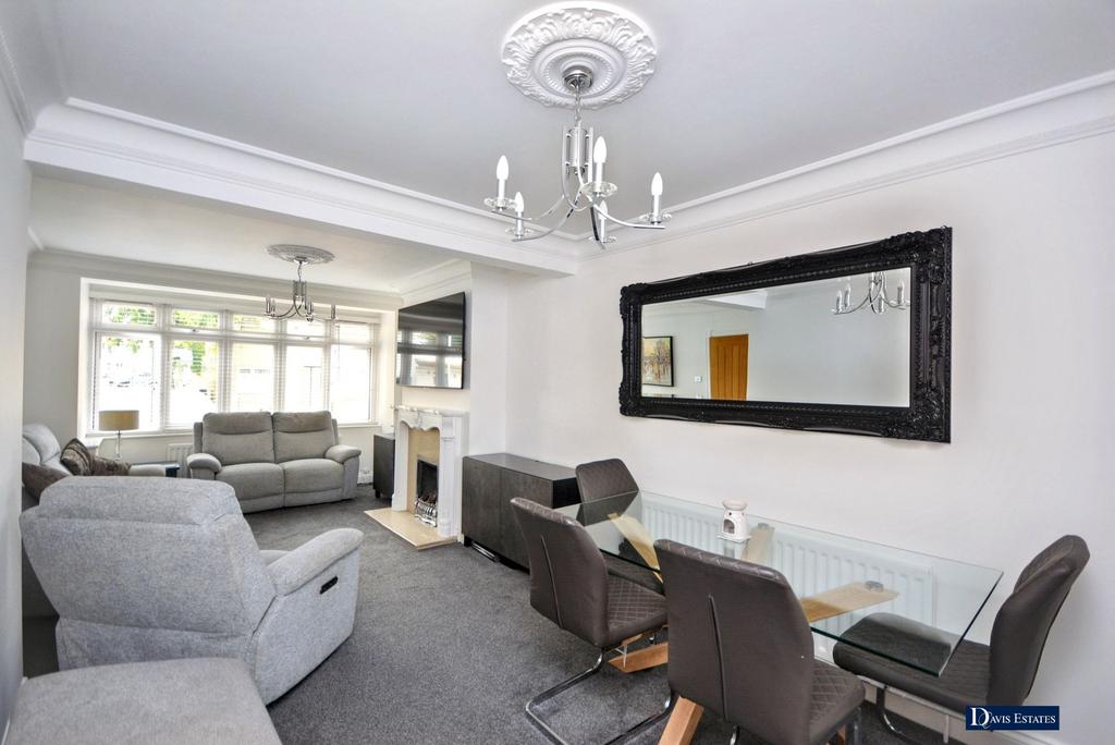 Open-plan living area, open plan living