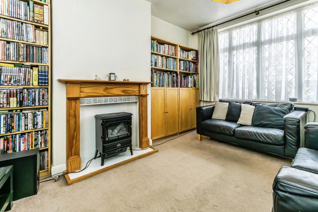 Living room, fireplace