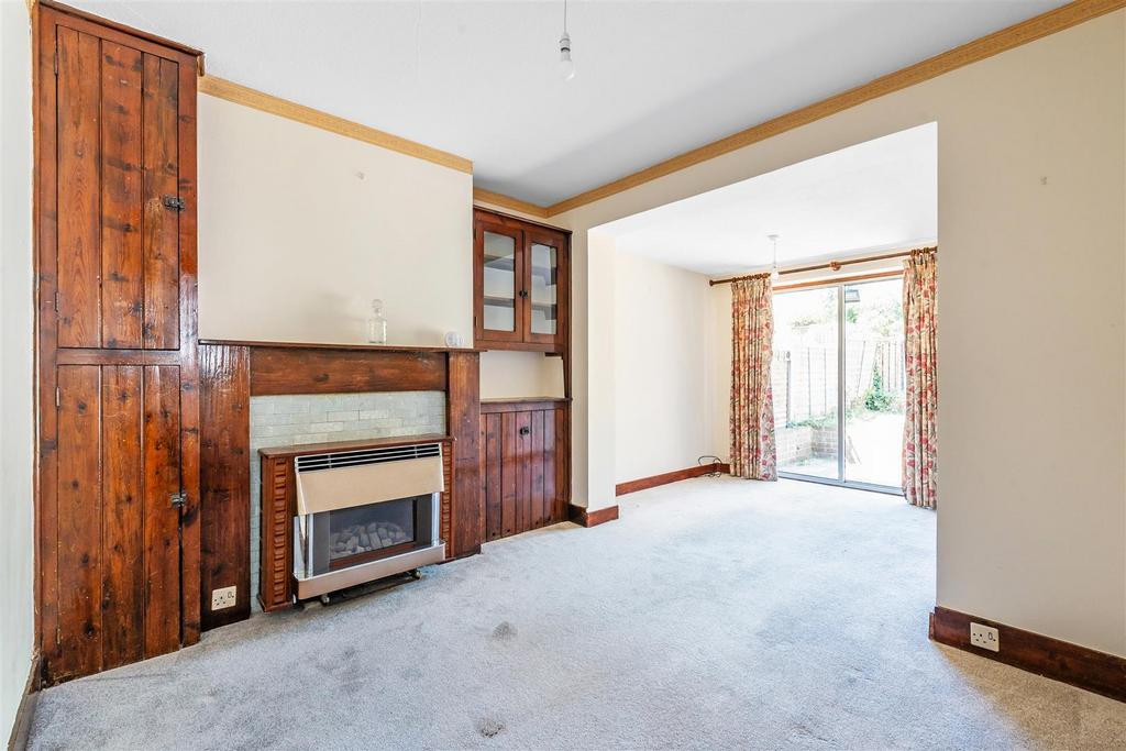 Living room, fireplace