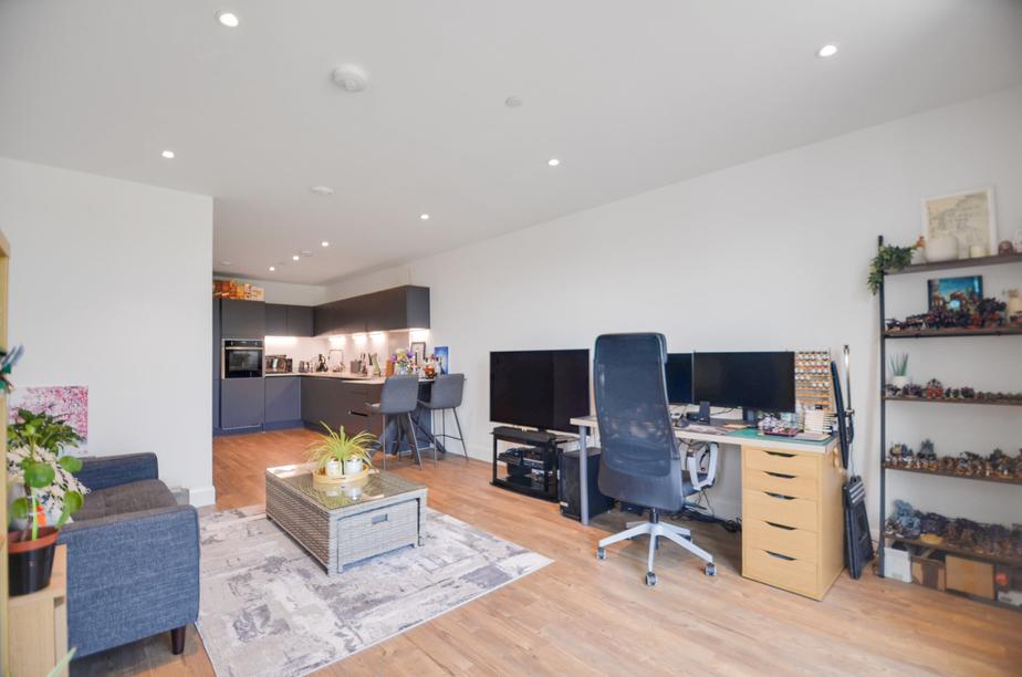 Open-plan living area, open plan living