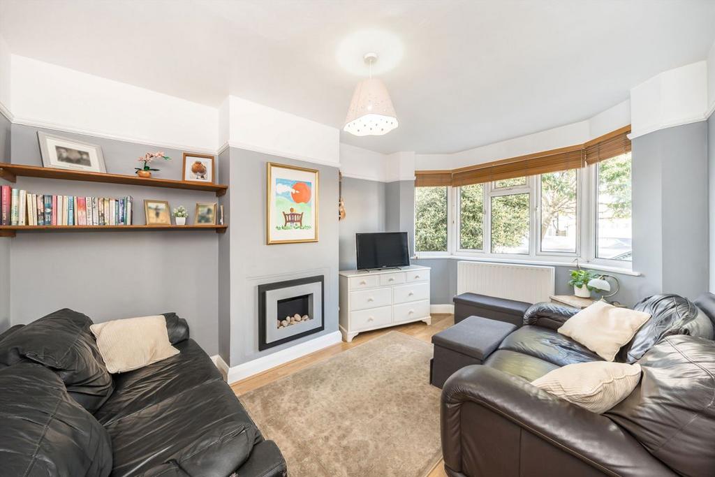 Living room, fireplace