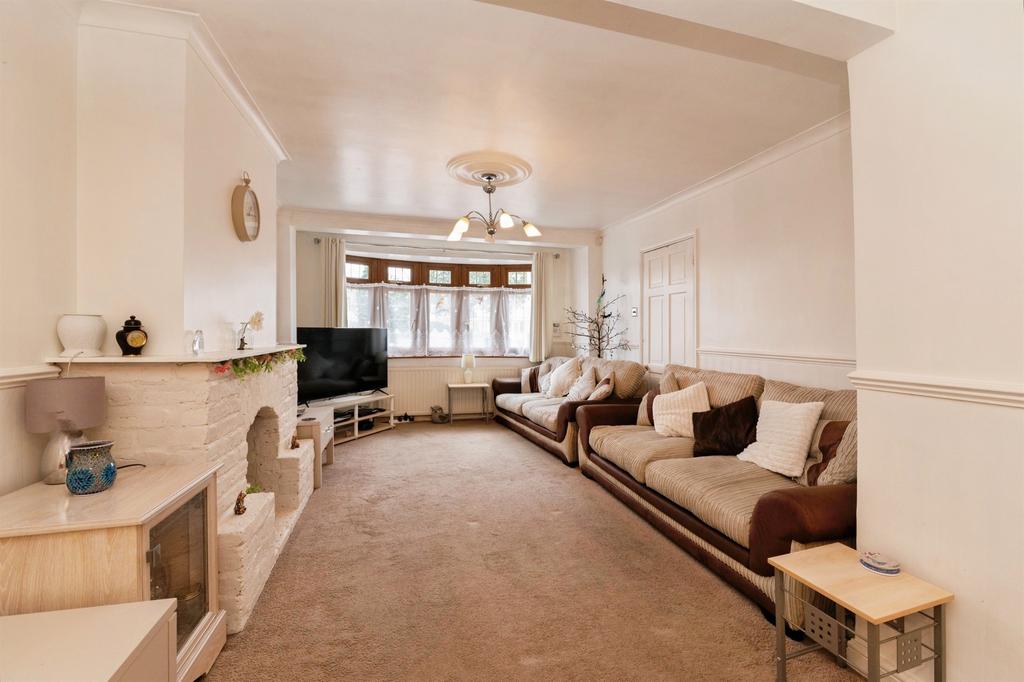 Living room, fireplace