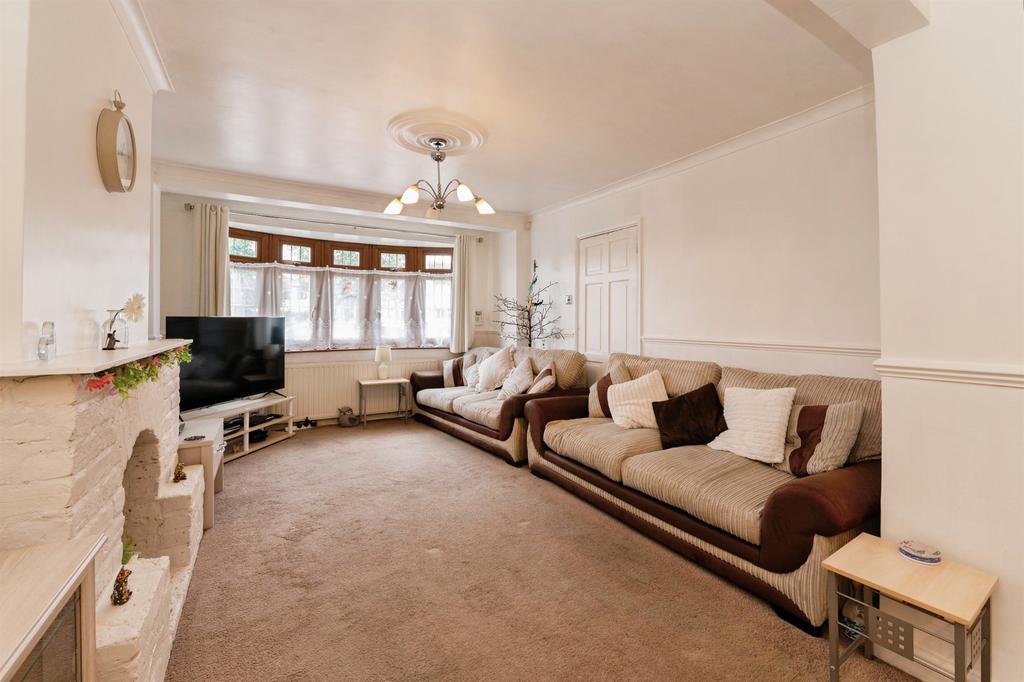 Living room, fireplace