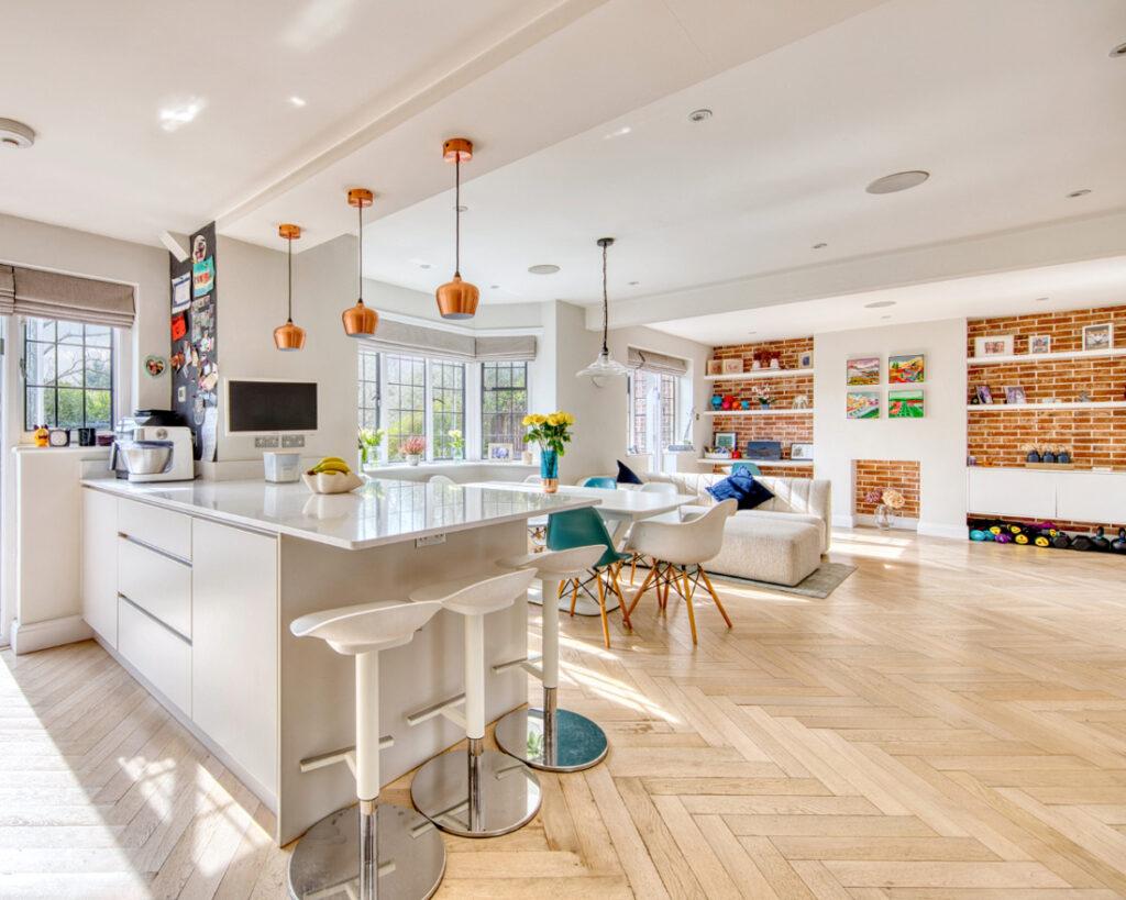 Open-plan living area