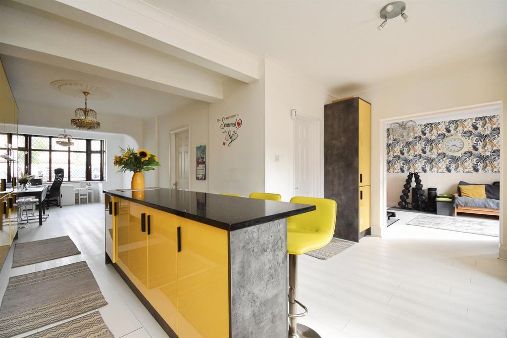 Open-plan living area, open plan living
