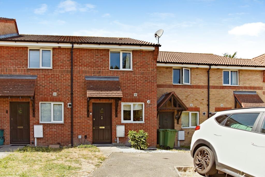 Terraced house exterior, parking