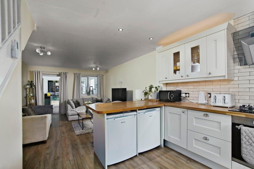 Open-plan living area, open plan living