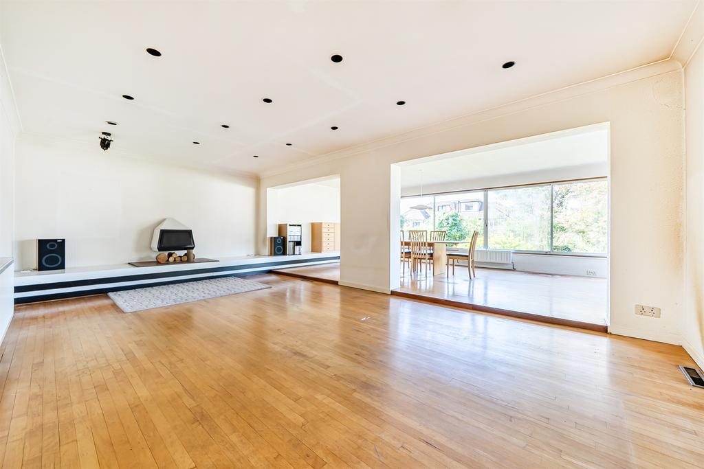 Open-plan living area, open plan living