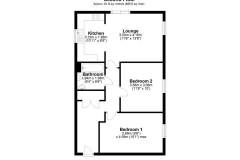 2 bedroom flat to rent, Compass Court, Gravesend