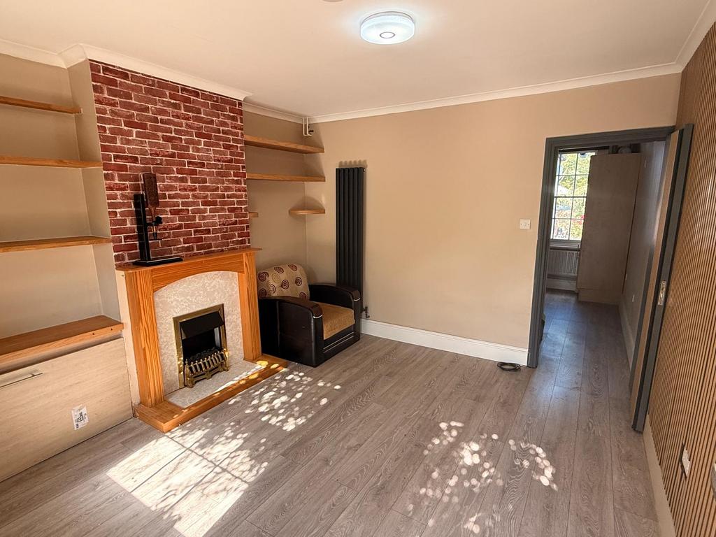 Living room, fireplace