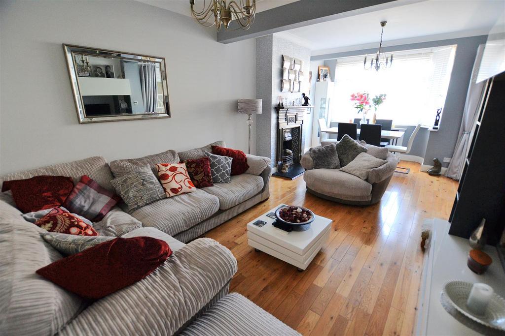 Open-plan living area, open plan living