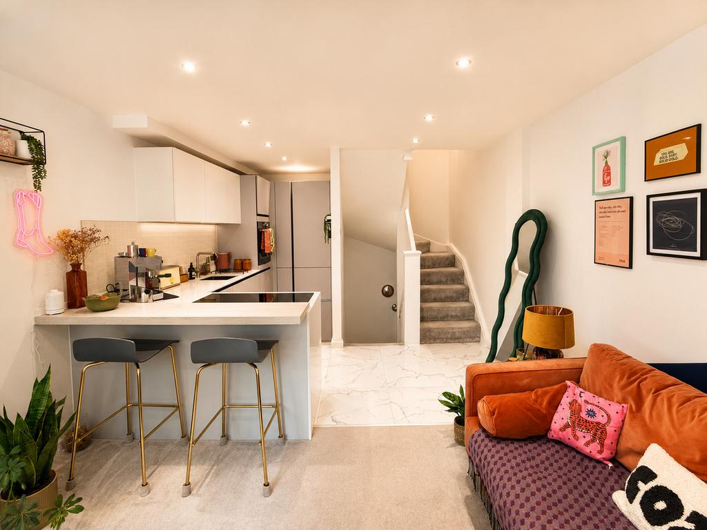 Open-plan living area, open plan living