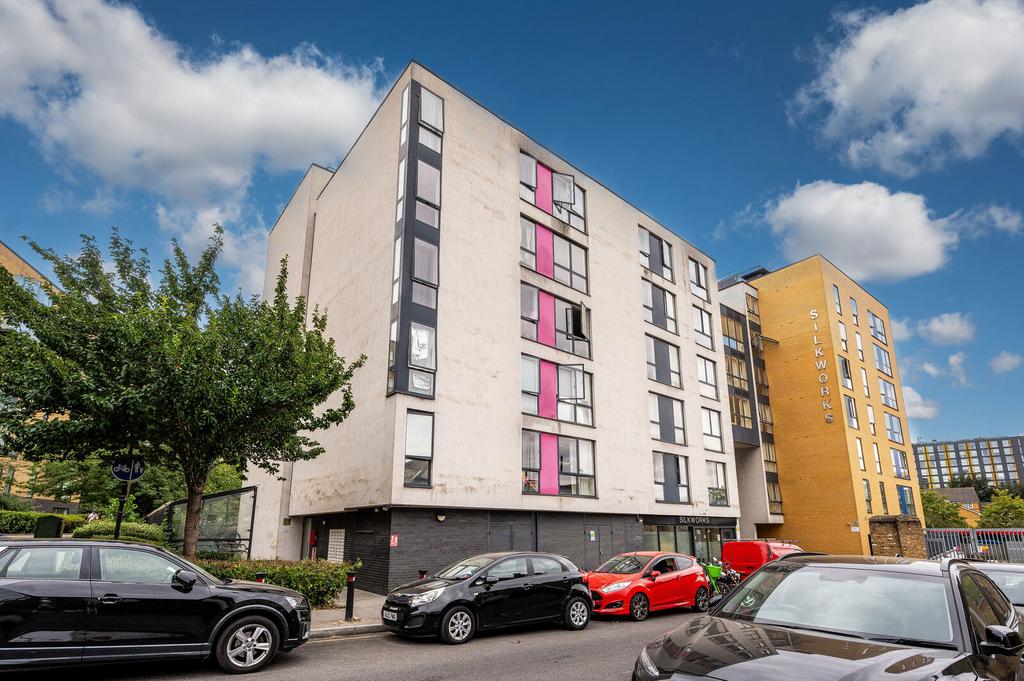 Apartment building facade, block of apartments