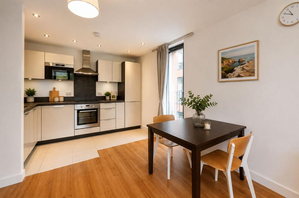 Open-plan living area, open plan living