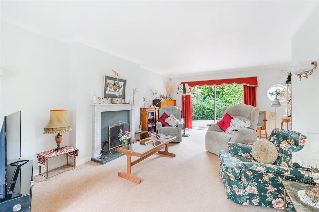 Living room, fireplace