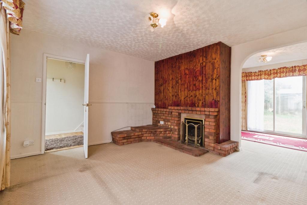 Living room, fireplace