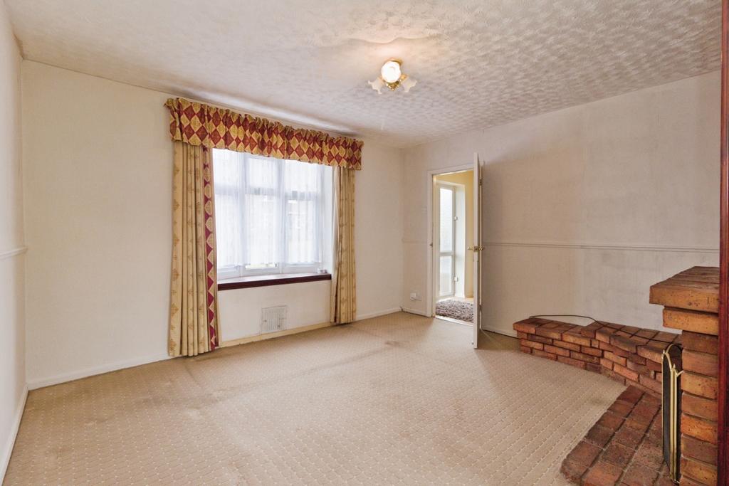 Living room, fireplace