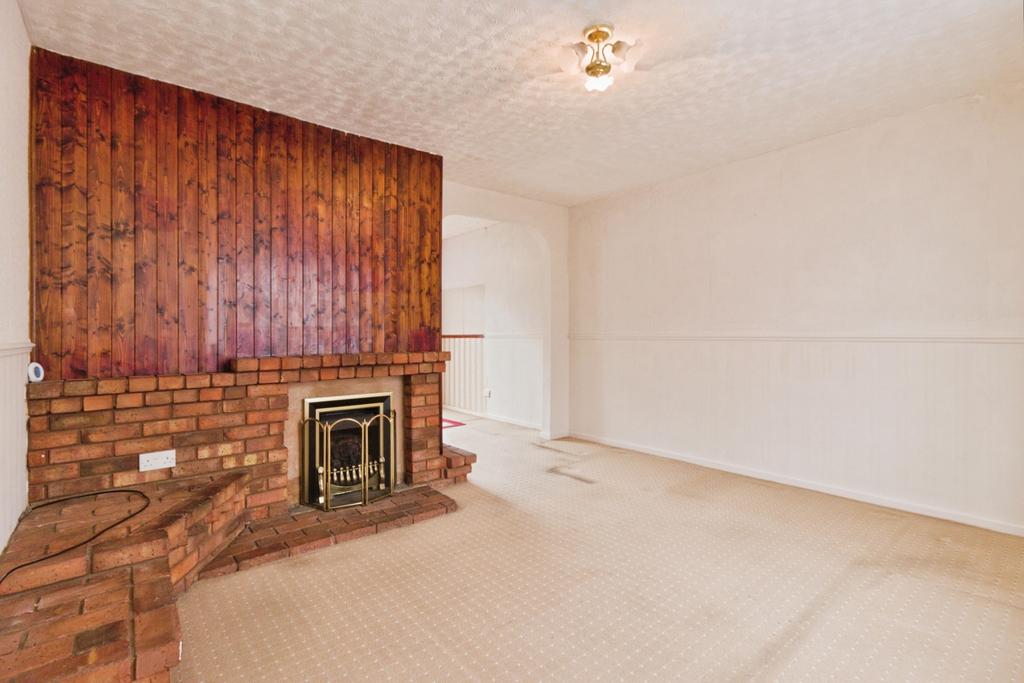Living room, fireplace