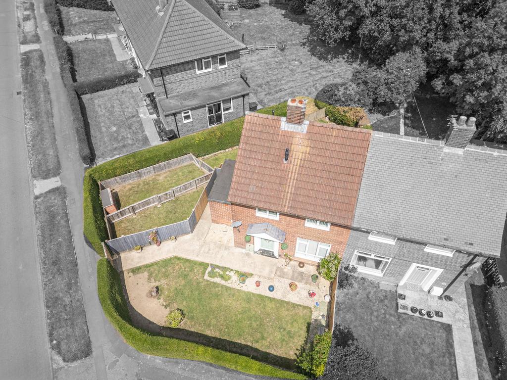 Aerial view, land