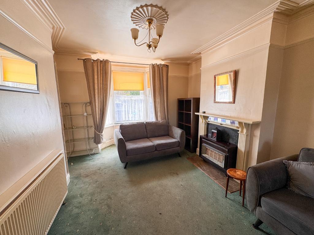 Living room, fireplace