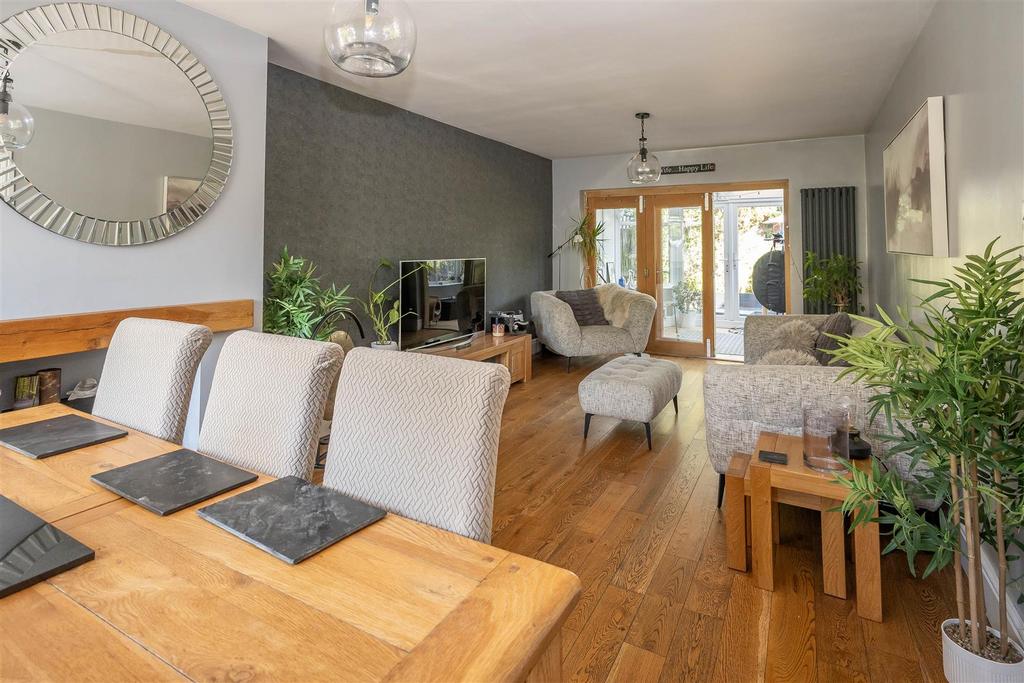 Open-plan living area, open plan living