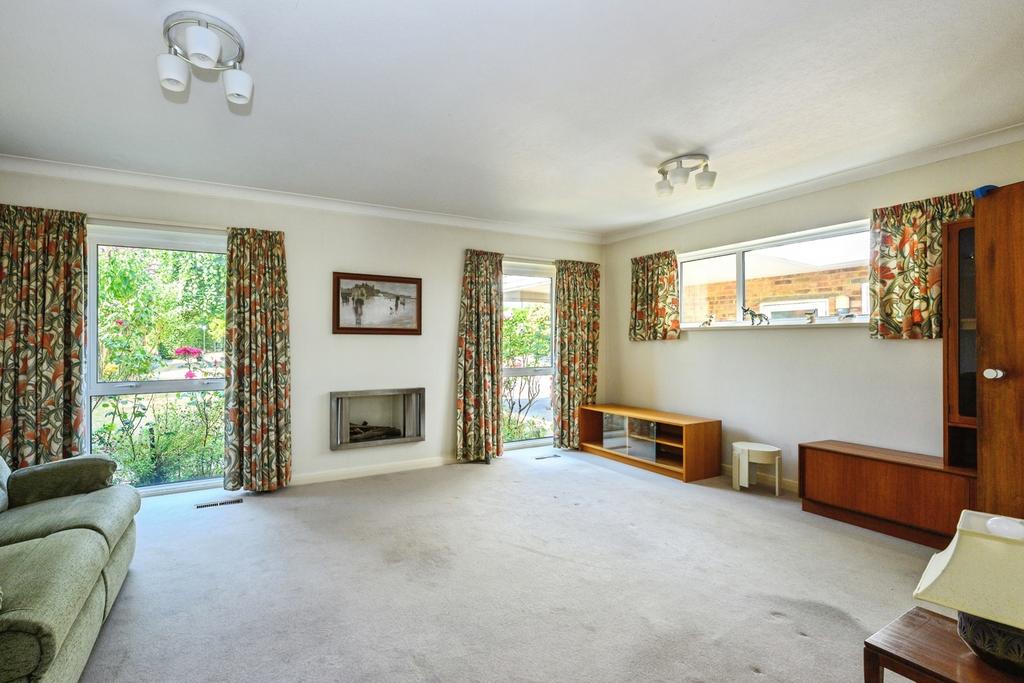 Living room, fireplace