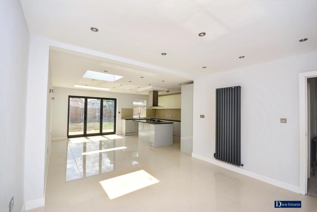 Open-plan living area, open plan living