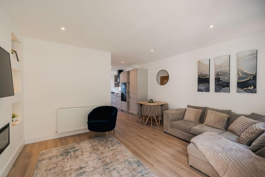 Open-plan living area, open plan living