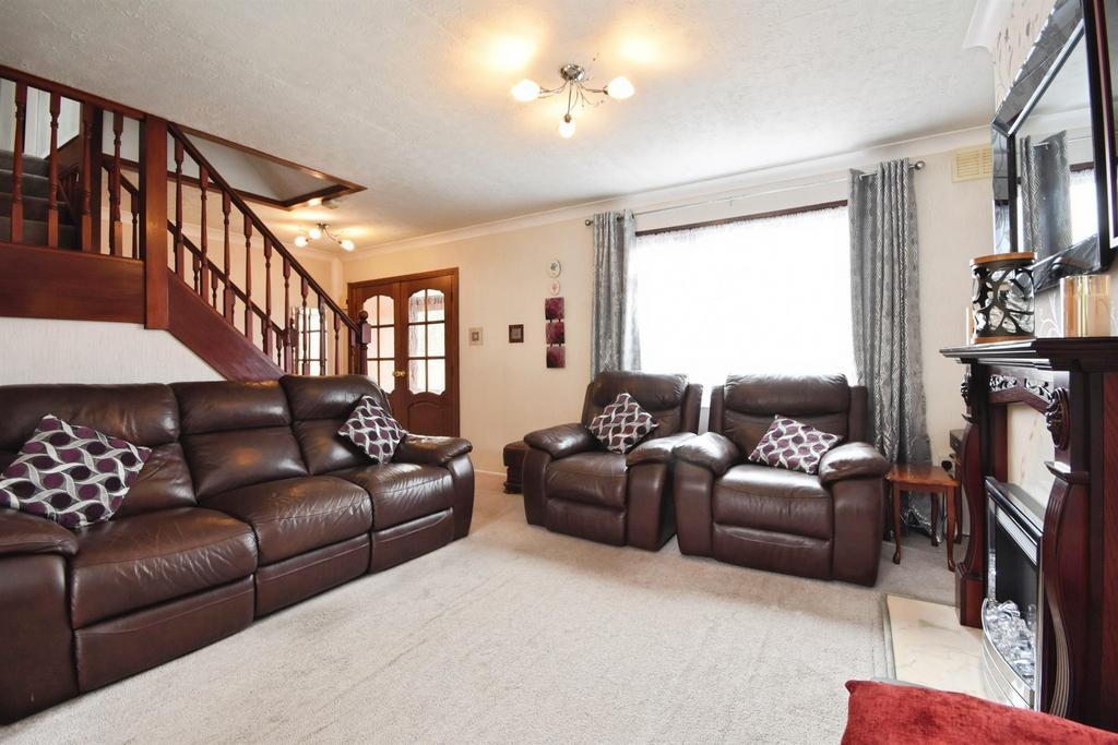 Living room, fireplace