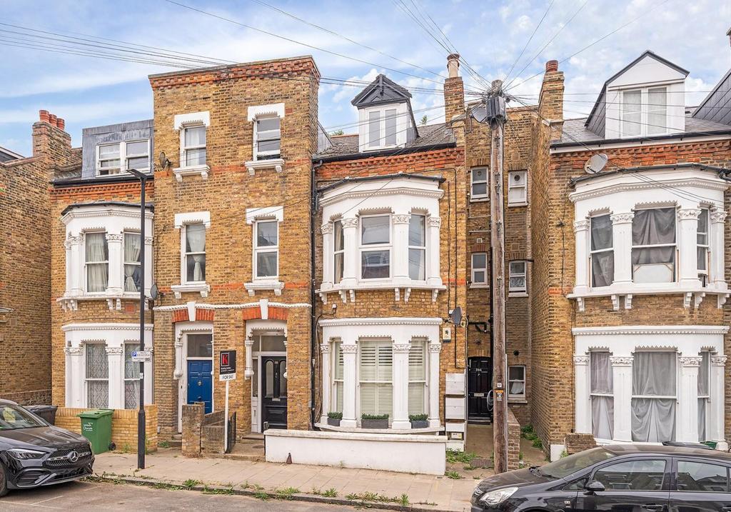 Terraced house exterior, parking