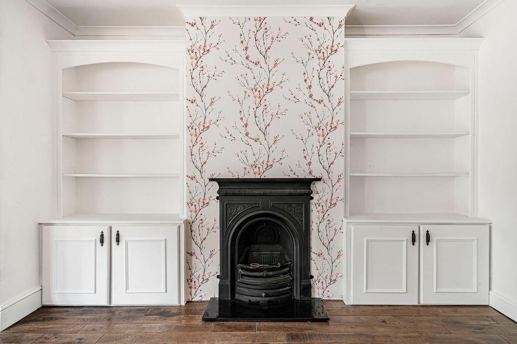 Living room, fireplace
