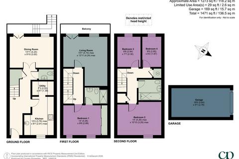 4 bedroom townhouse for sale, Heronslee, Shefford, SG17