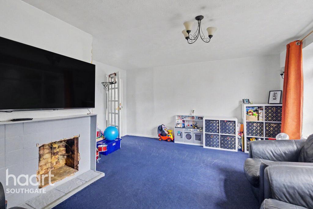 Living room, fireplace