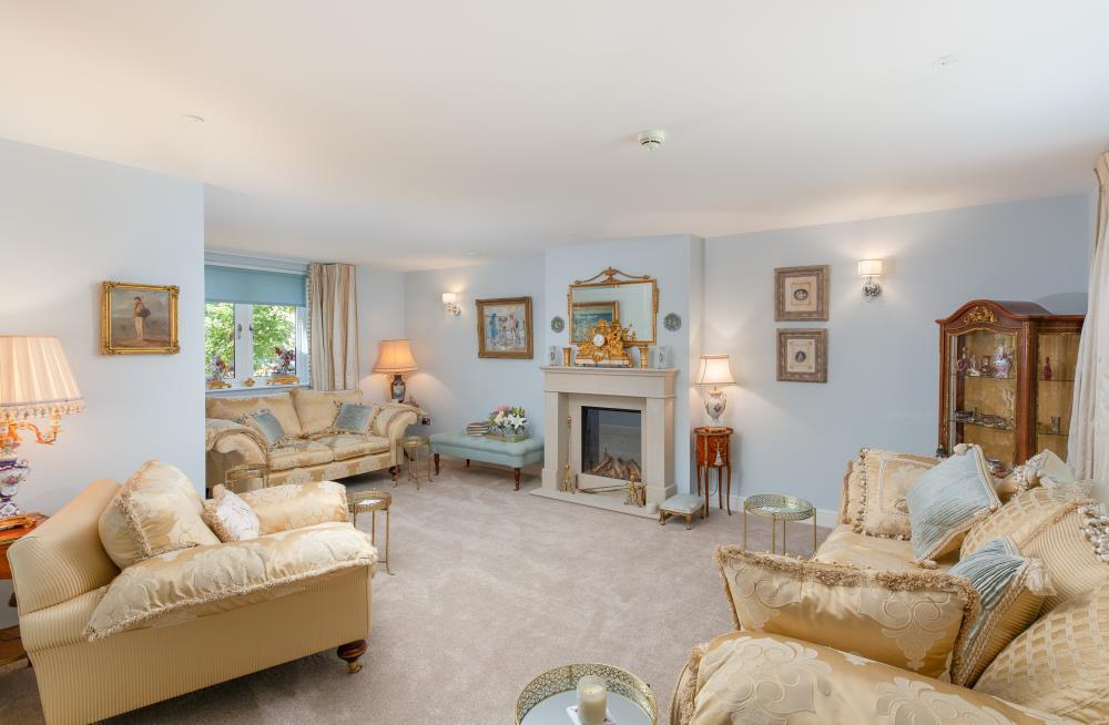 Living room, fireplace