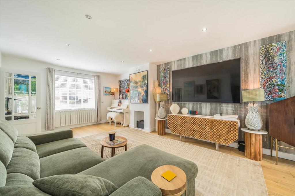 Living room, fireplace