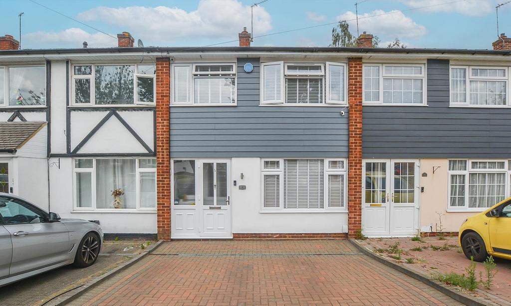 Semi-detached house exterior, driveway