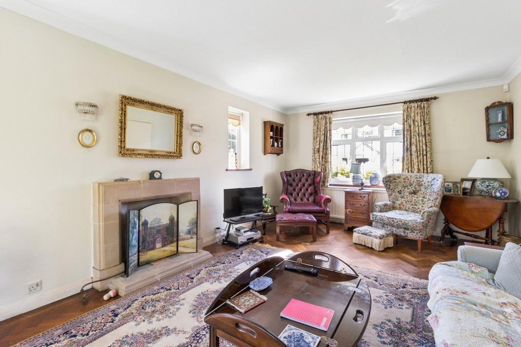 Living room, fireplace