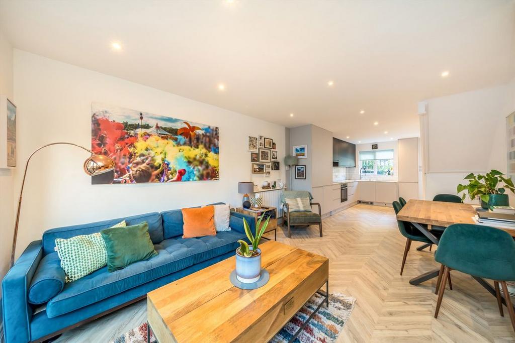 Open-plan living area, open plan living