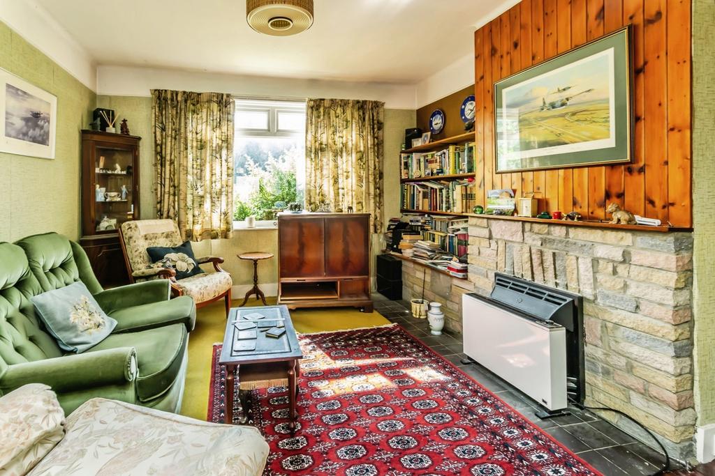 Living room, fireplace