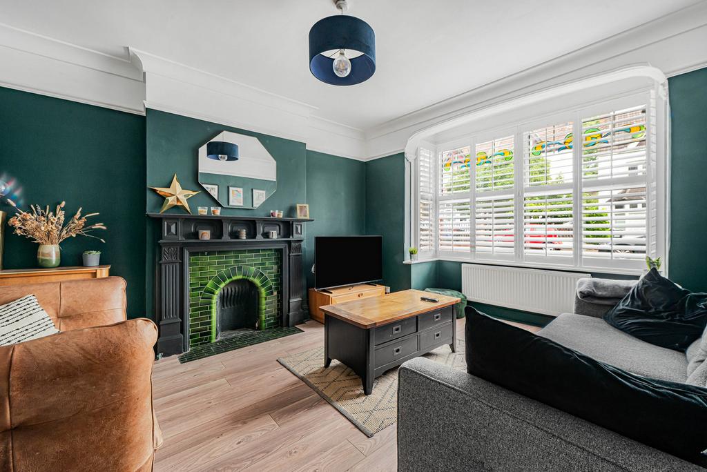 Living room, fireplace