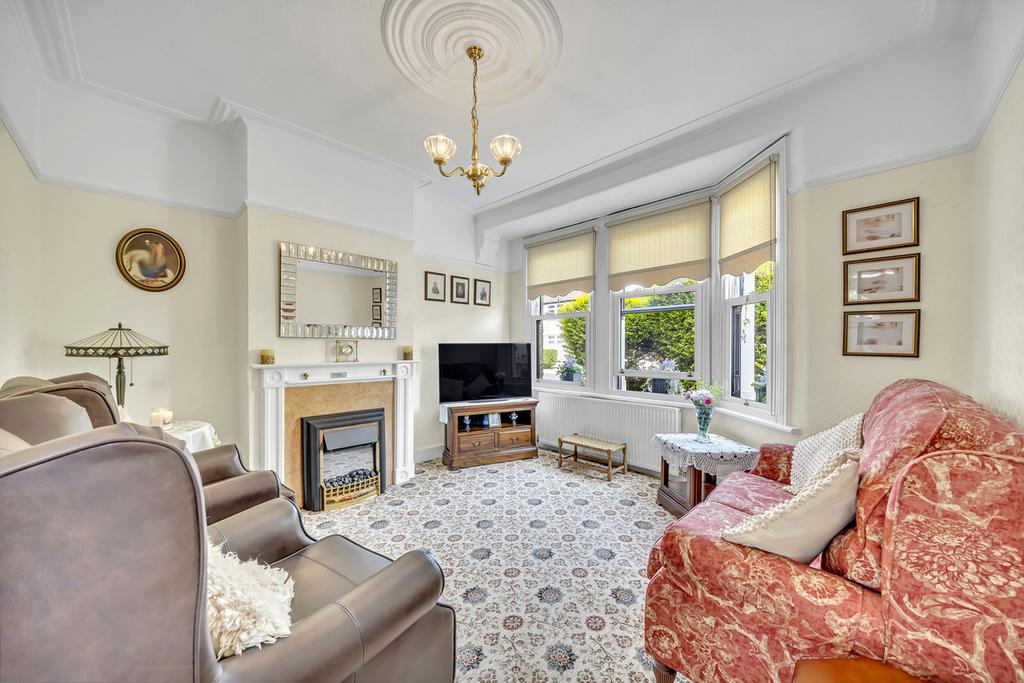 Living room, fireplace