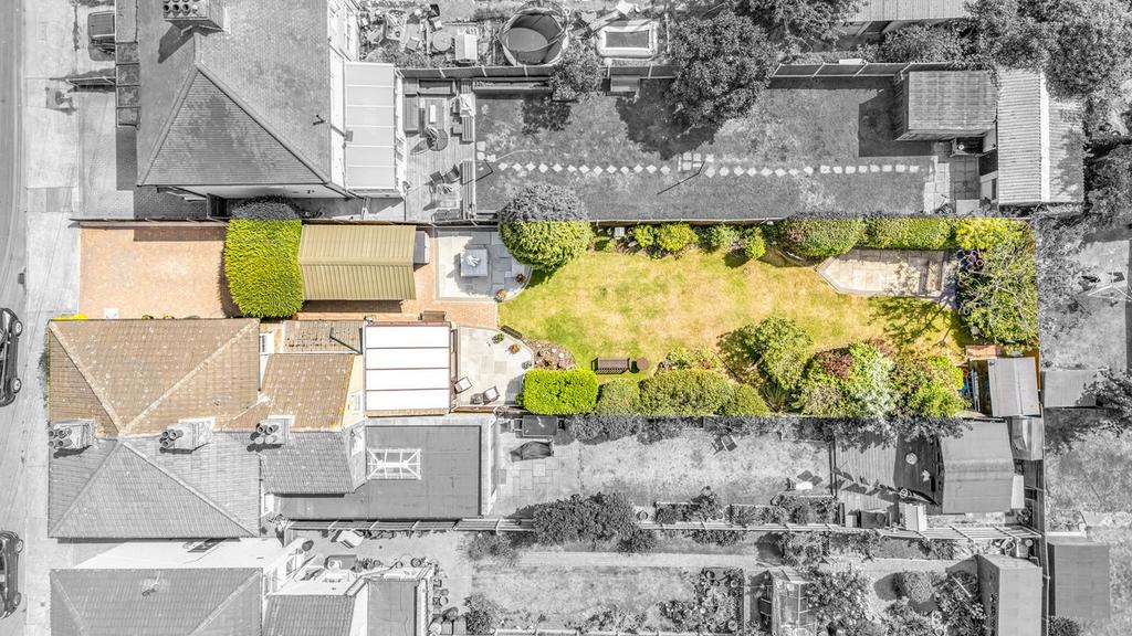Aerial view, land