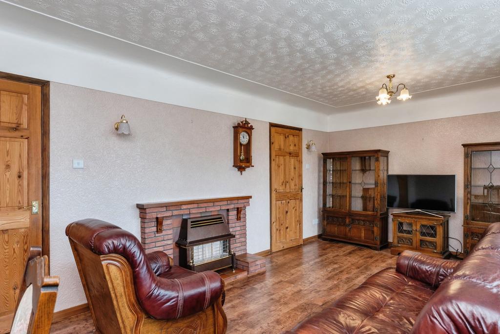 Living room, fireplace