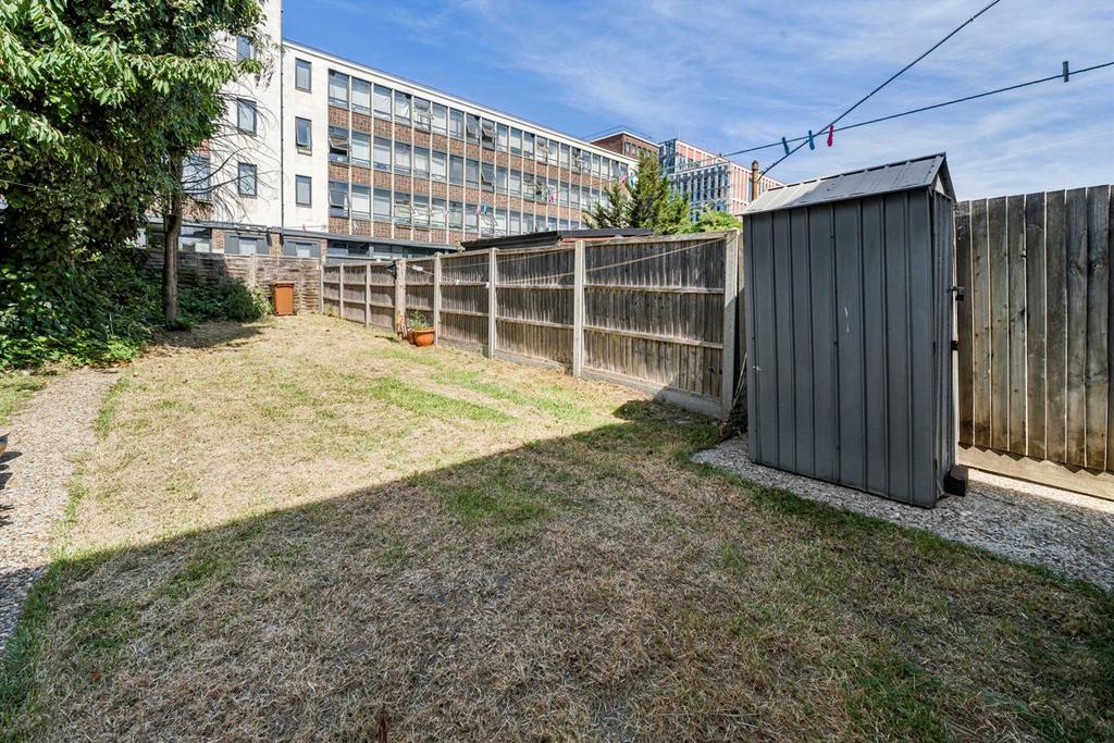Garden view, out buildings