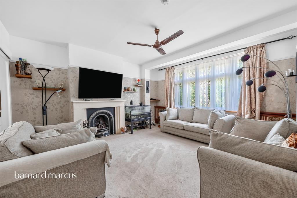 Living room, fireplace