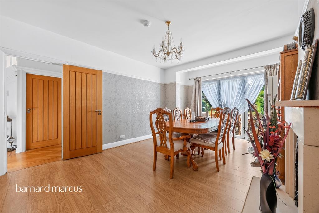 Dining room, fireplace